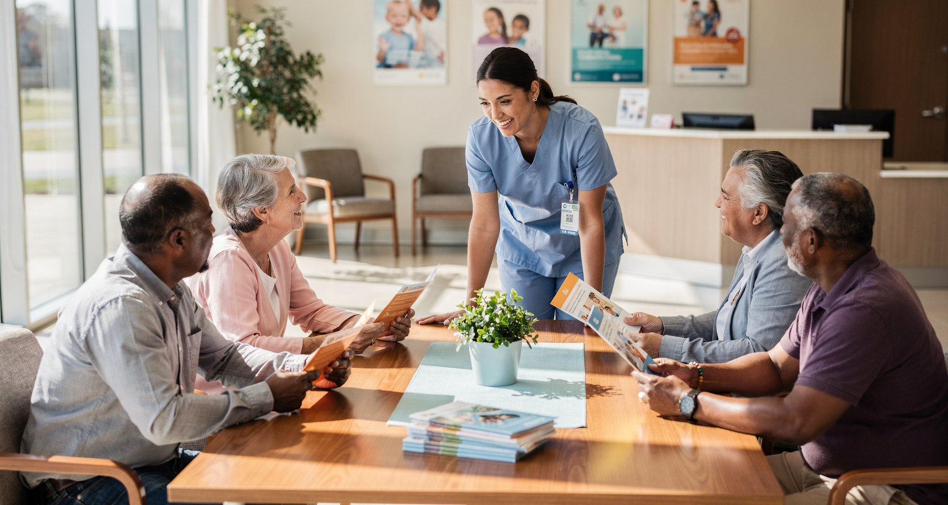 Care manager consulting with patient on CalAIM community supports