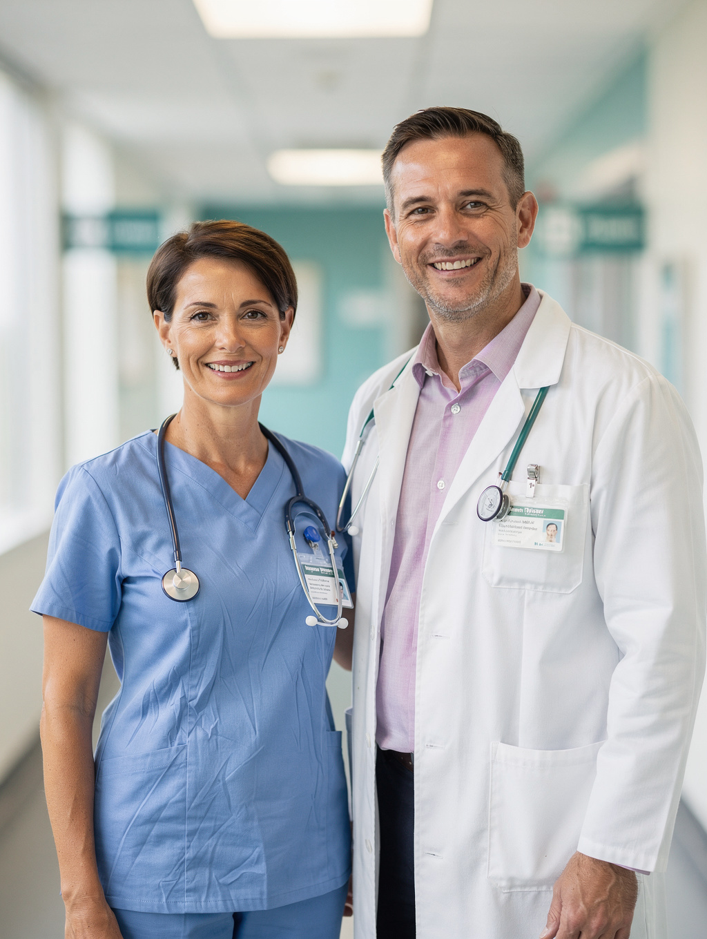 Healthcare professionals clarifying program questions